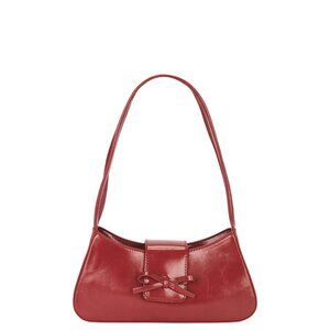 petit moments Bow Bag in Red One Size Womens Shoulder Handbag Purse
